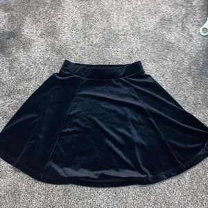 Black Velvet Skirt